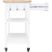 West Valley Interiors Kitchen Island Cart with Open Shelves