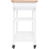 West Valley Interiors Kitchen Island Cart with Open Shelves