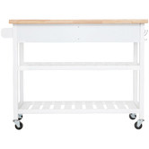 West Valley Interiors Kitchen Island Cart with Open Shelves