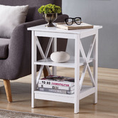 In Home Furniture Style Long Island 2 Shelf Side Table