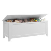 West Valley Interiors Kids&#039; White Classic Toy Storage Box