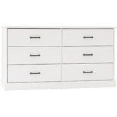 West Valley Interiors White Hamptons 6 Drawer Chest