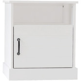 In Home Furniture Style White Hamptons Bedside Table