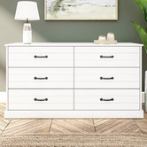 West Valley Interiors White Hamptons 6 Drawer Chest