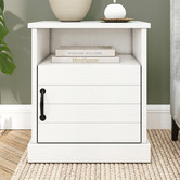 In Home Furniture Style White Hamptons Bedside Table