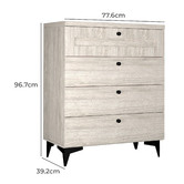 West Valley Interiors Bayville 4 Drawer Chest