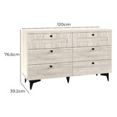 West Valley Interiors Bayville 6 Drawer Dresser