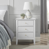 In Home Furniture Style Amara 3 Drawer Bedside Table