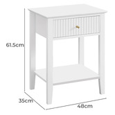 West Valley Interiors Amara 1 Drawer Bedside Table
