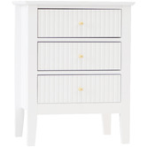 In Home Furniture Style Amara 3 Drawer Bedside Table