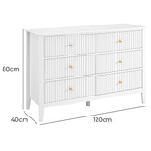 West Valley Interiors Amara 6 Drawer Chest