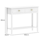West Valley Interiors Harper 2 Drawer Console Table