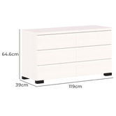 West Valley Interiors Amiel 6 Drawer Chest