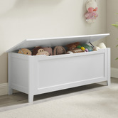 West Valley Interiors Kids&#039; White Classic Toy Storage Box