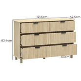 West Valley Interiors Astar 6 Drawer Chest