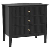 West Valley Interiors Large Amara 3 Drawer Bedside Table