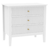 West Valley Interiors Large Amara 3 Drawer Bedside Table
