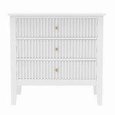 West Valley Interiors Large Amara 3 Drawer Bedside Table
