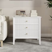 West Valley Interiors Large Amara 3 Drawer Bedside Table