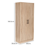 West Valley Interiors Multi-Purpose Double Door Broom Cupboard