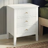 West Valley Interiors Amara 3 Drawer Bedside Table
