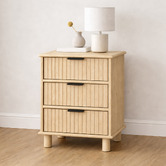 West Valley Interiors Astar 3 Drawer Bedside Table