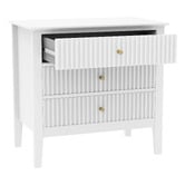West Valley Interiors Large Amara 3 Drawer Bedside Table
