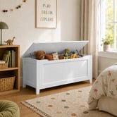 West Valley Interiors Kids' White Classic Toy Storage Box
