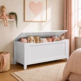 West Valley Interiors Kids' White Classic Toy Storage Box