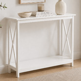 West Valley Interiors White Long Island Console Table