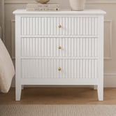 West Valley Interiors Large Amara 3 Drawer Bedside Table