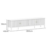 West Valley Interiors Amara 4 Door Entertainment Unit