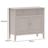 West Valley Interiors Amara 2 Door 2 Drawer Sideboard