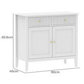 West Valley Interiors Amara 2 Door 2 Drawer Sideboard