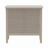 West Valley Interiors Large Amara 3 Drawer Bedside Table