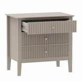 West Valley Interiors Large Amara 3 Drawer Bedside Table