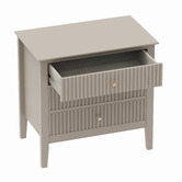 West Valley Interiors Large Amara 3 Drawer Bedside Table