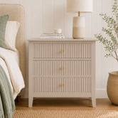 West Valley Interiors Large Amara 3 Drawer Bedside Table