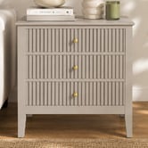 West Valley Interiors Large Amara 3 Drawer Bedside Table