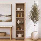 West Valley Interiors Meecan 1 Door Tall Storage Cupboard