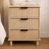 West Valley Interiors Astar 3 Drawer Bedside Table