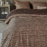 Riviera Mason Brown Maison Croco Cotton Quilt Cover Set