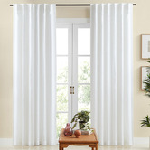 Zaab Homewares Lennox Sheer Concealed Tab Top Single Panel Curtain