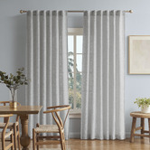 Zaab Homewares Flynn Sheer Concealed Tab Top Single Panel Curtain