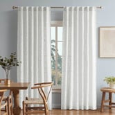 Zaab Homewares Flynn Sheer Concealed Tab Top Single Panel Curtain
