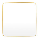 The Print Academy Halo Curve Square Aluminium Wall Mirror