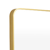 The Print Academy Halo Curve Square Aluminium Wall Mirror