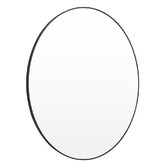 The Print Academy Poppy Round Metal Wall Mirror