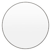 The Print Academy Poppy Round Metal Wall Mirror