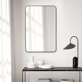 The Print Academy Halo Curve Rectangular Aluminium Wall Mirror